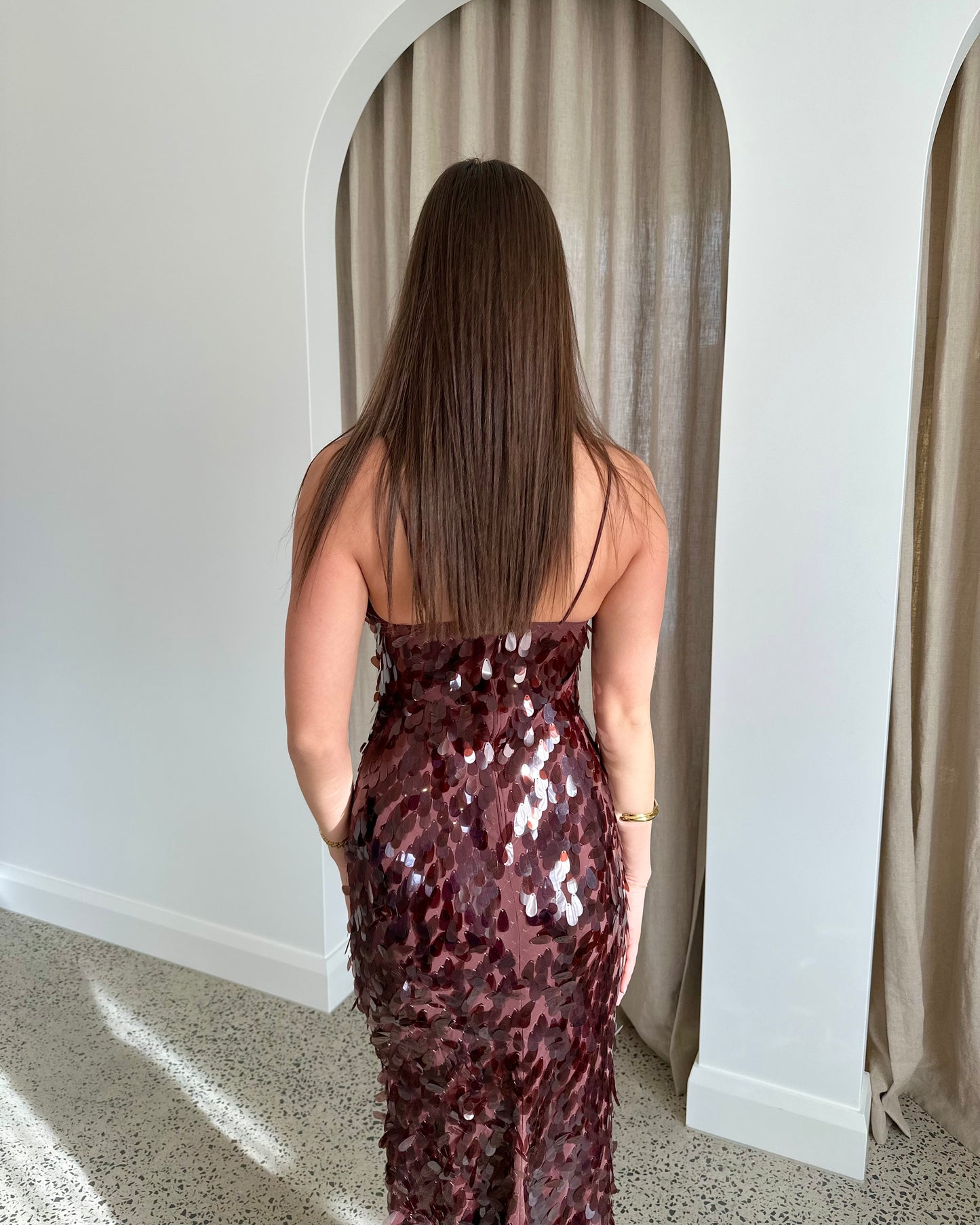 Sapphire Sequin Dress