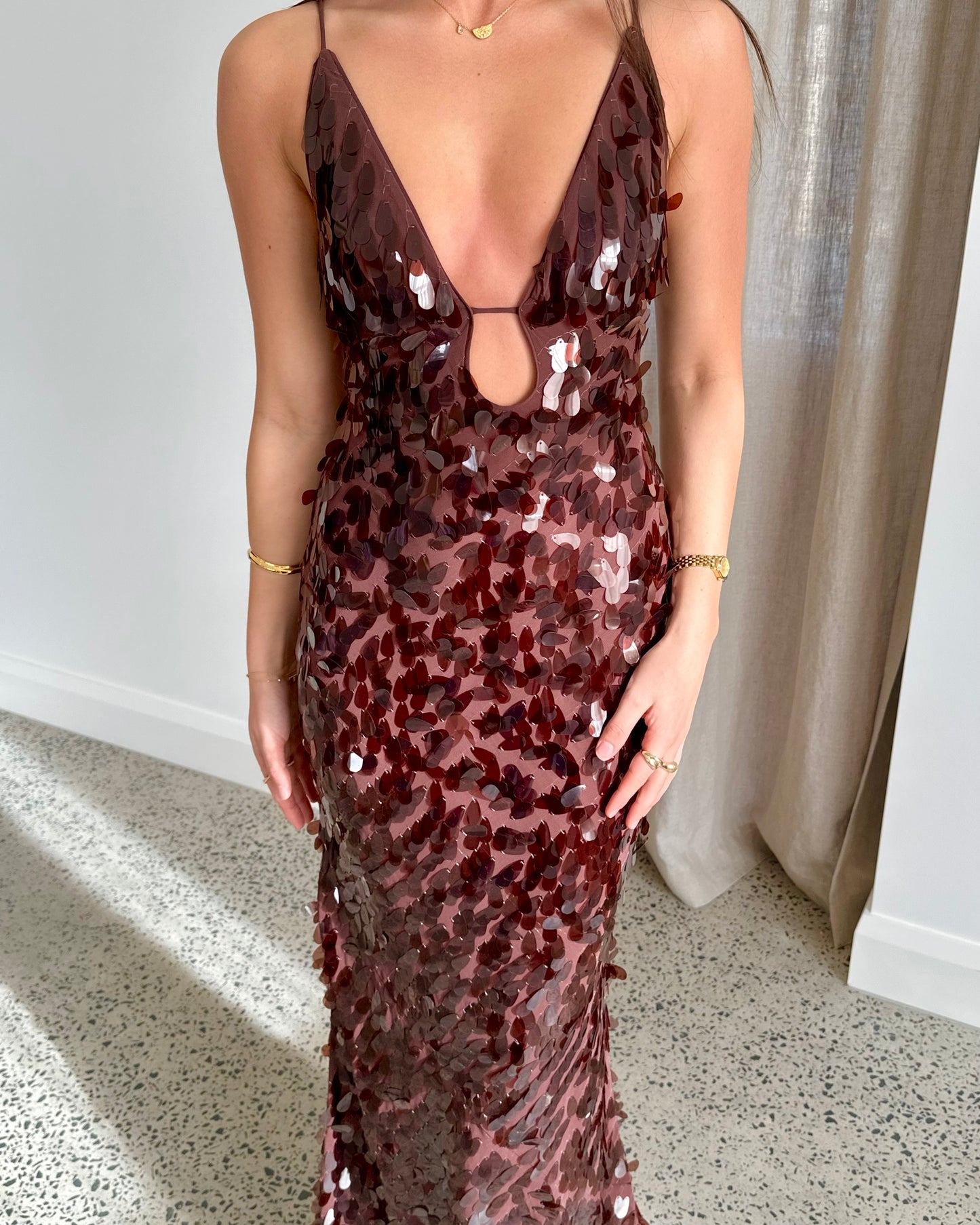 Sapphire Sequin Dress