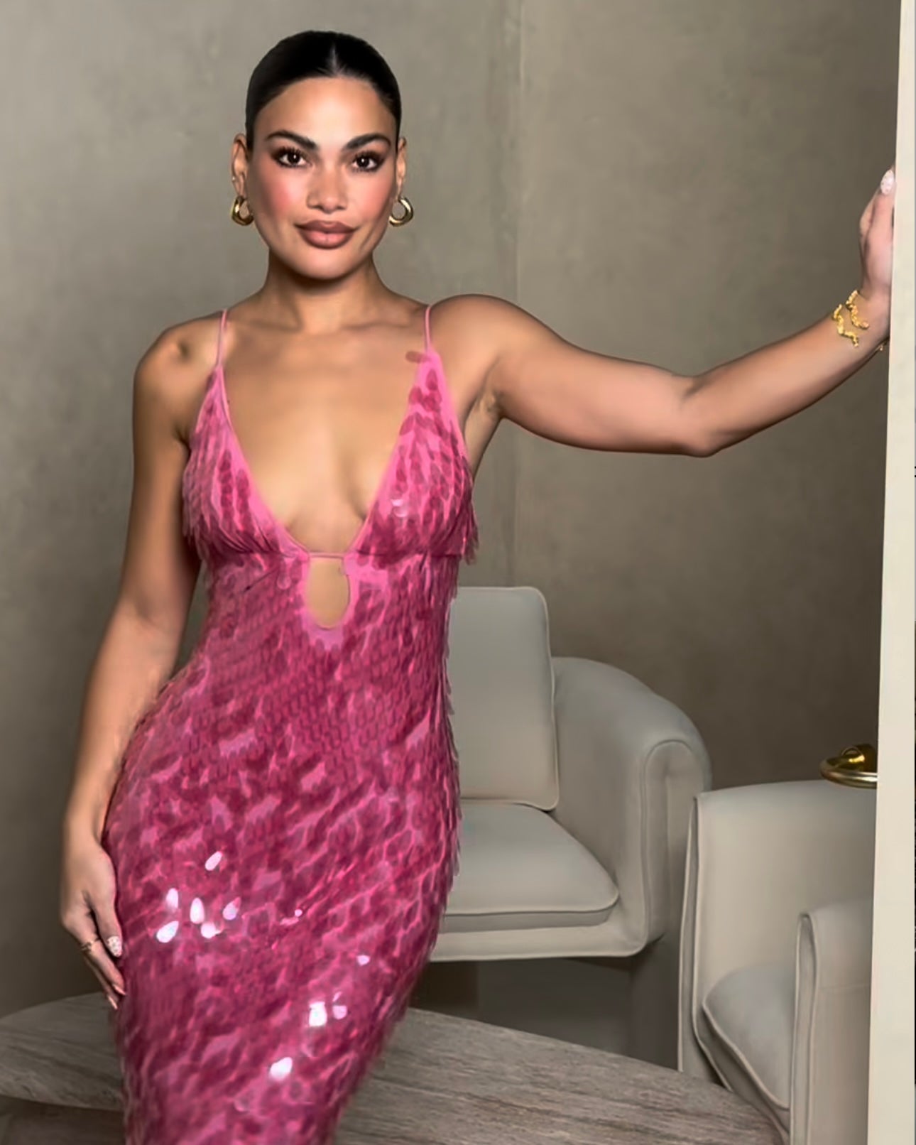 Sapphire Sequin Dress