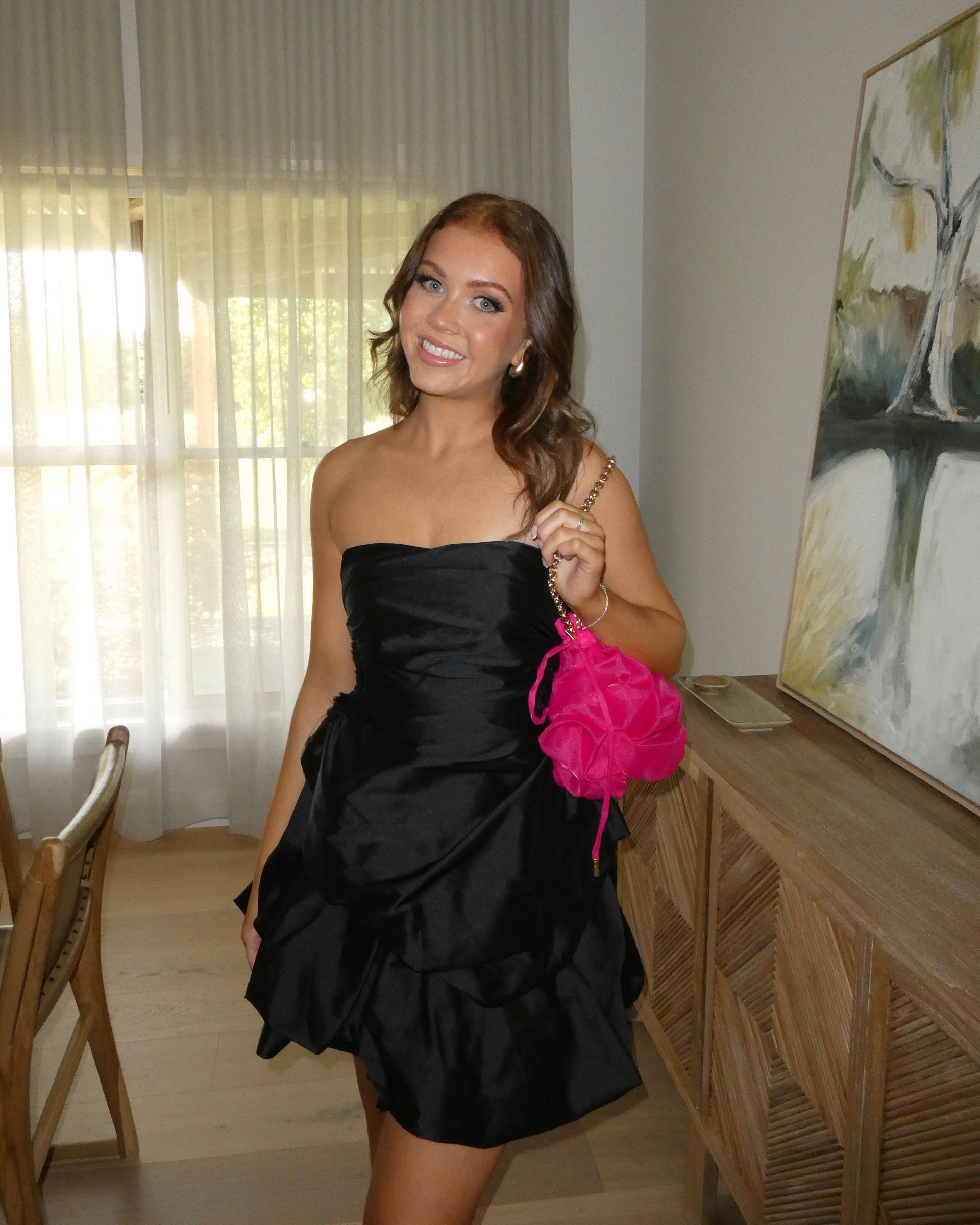 aje daybreak strapless mini dress Aje