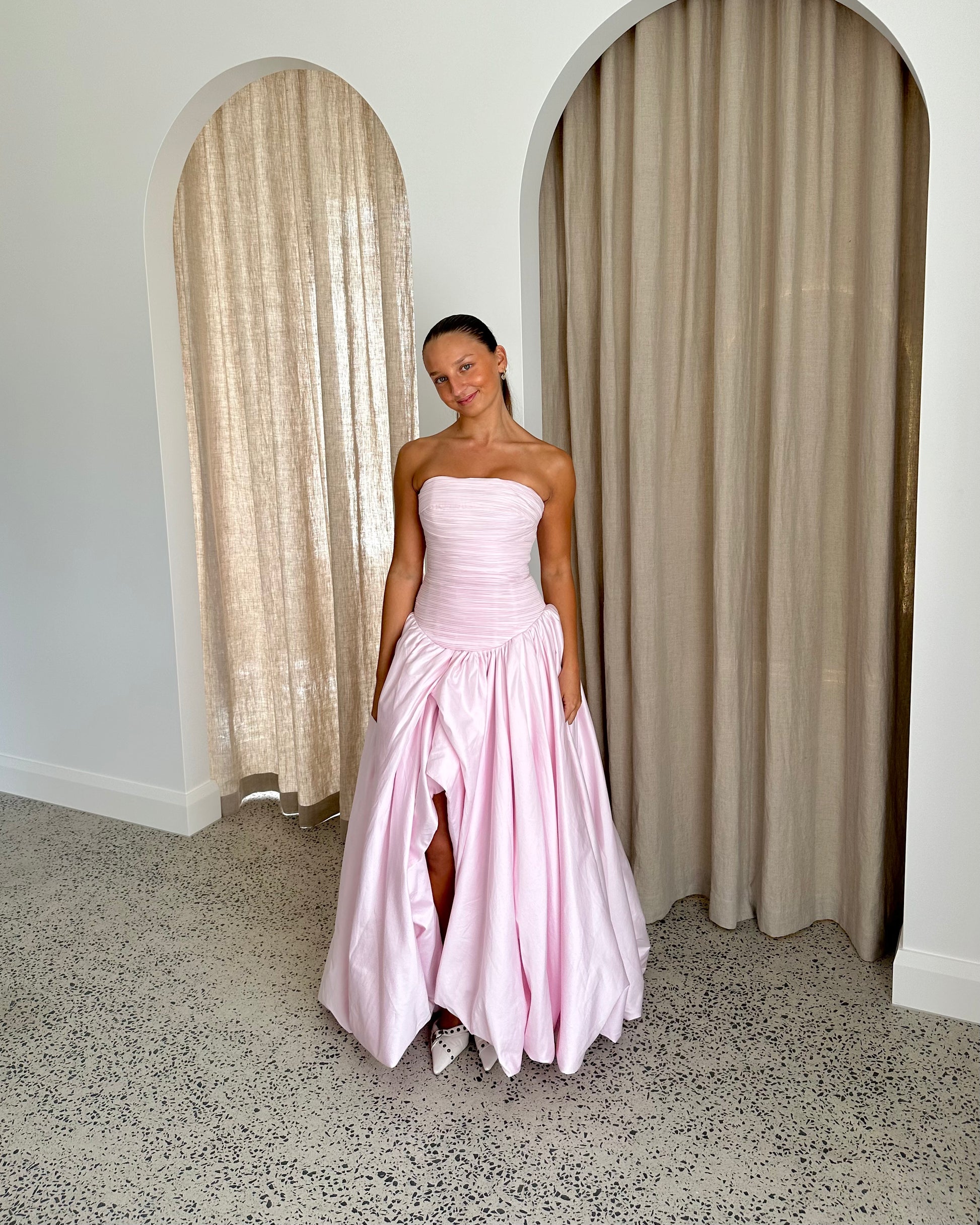 bubble hem maxi dress Violette Bubble Hem Maxi – Renting E M